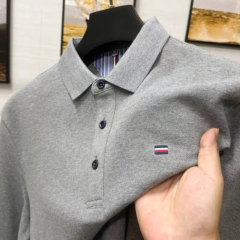 

Men's fashionable casual polo shirt new summer breathable and comfortable embroidered short sleeved business luxury outdoor top