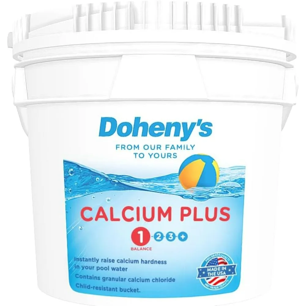 

Кальций Doheny's Calcium Plus 25 фунтов - профессиональный гранулированный хлорид кальция для повышения жесткости, предотвращения коррозии и пятен в бассейне