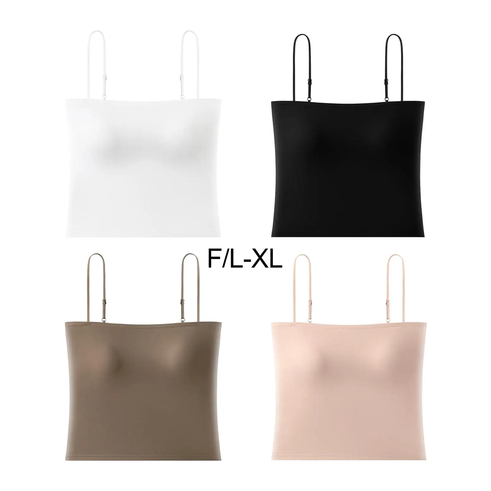 Casual Women Crop Top Camisole with Removable Bra Pad Seamless Vest Tank Top Sleeveless Breathable Summer Fashion Top