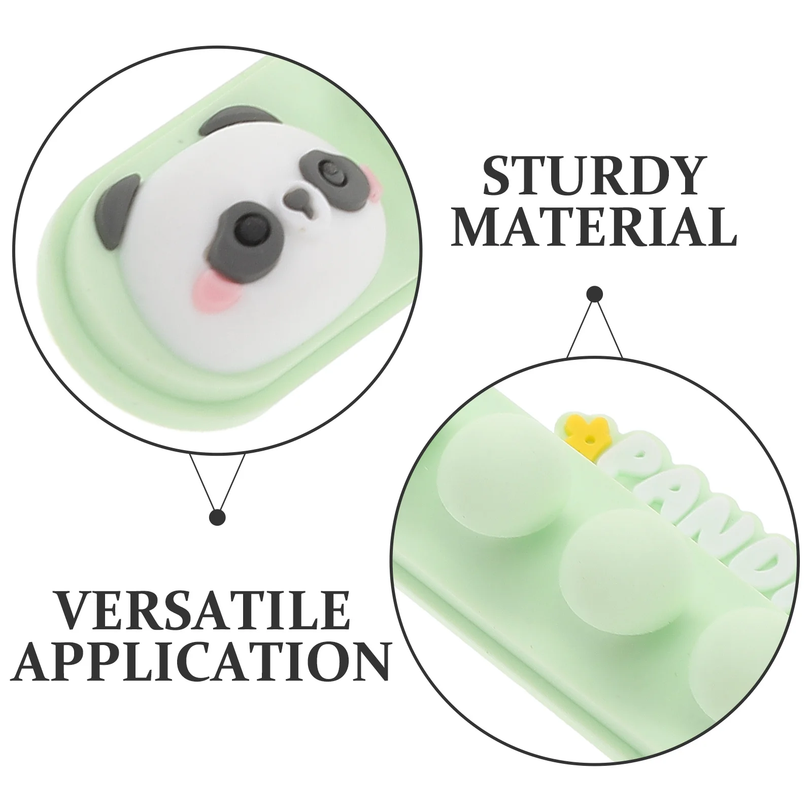 Clips organizadores de cables Panda autoadhesivos para escritorio, hogar, oficina, Cable de alimentación USB, soporte de gestión de cables, Clips para cables