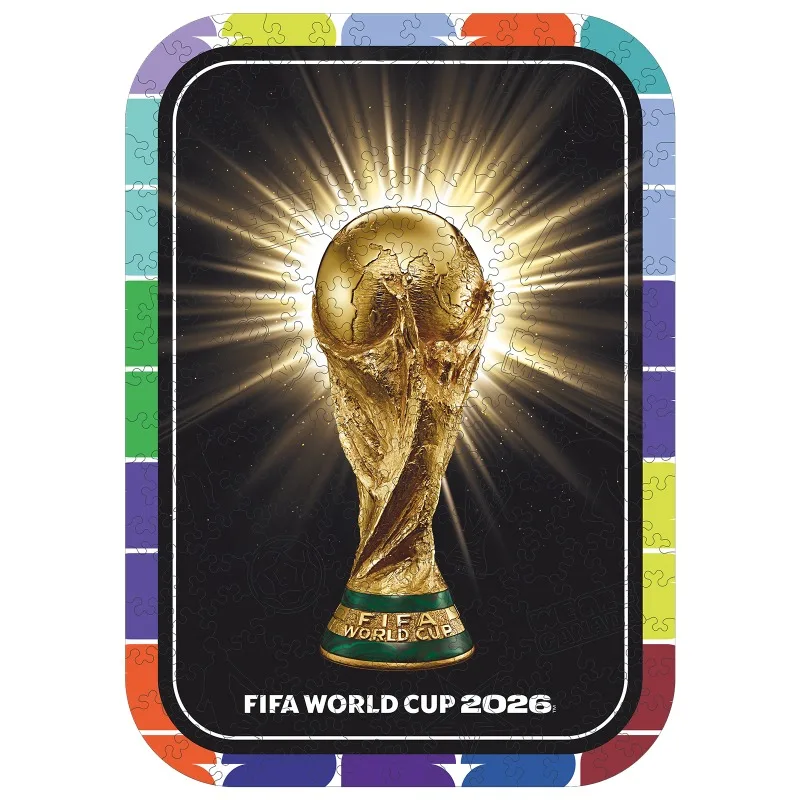 

Unique Style Wooden Jigsaw Puzzle"Glow World Cup"FIFA World Cup DIY Toy Home Wall Decor Ideal Gift for Sports Enthusiasts Kids
