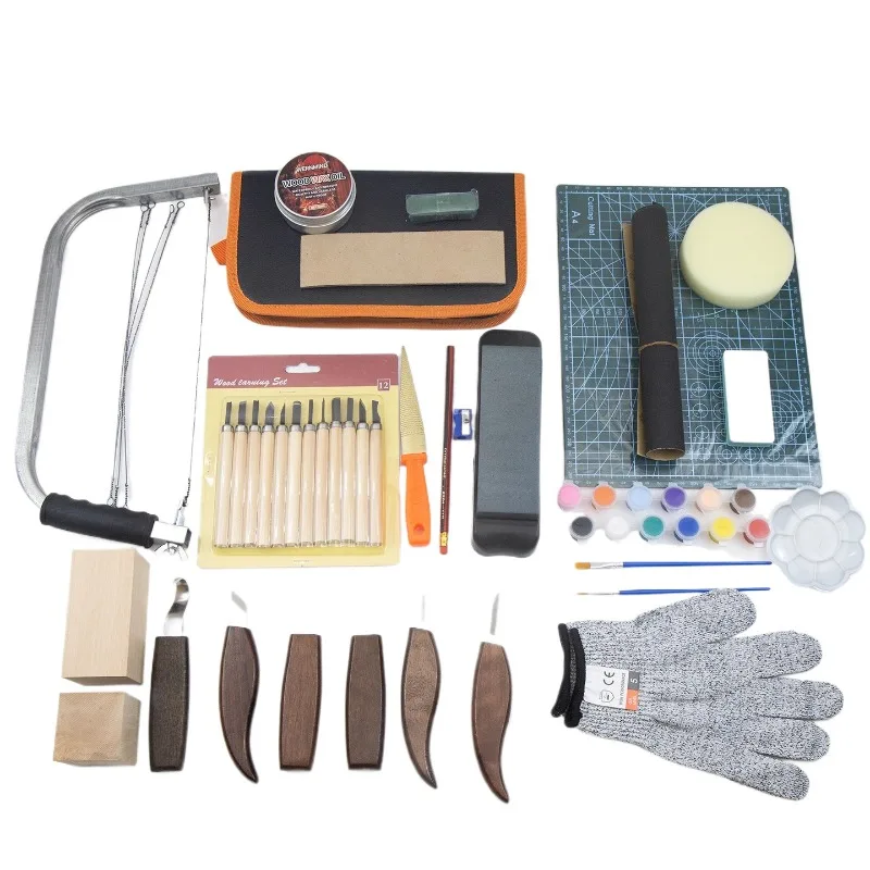 Wood carving DIY tools, sets, material packs, professional woodworking carving knives