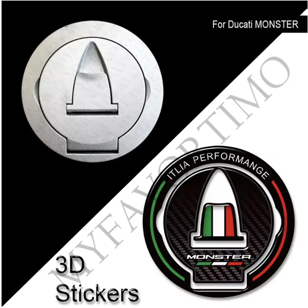 

For Ducati Monster 620 696 796 800 950 939 821 797 937 1000 1100 1200 SP Protector Tank Pad Gas Fuel Oil Cap Stickers Decals