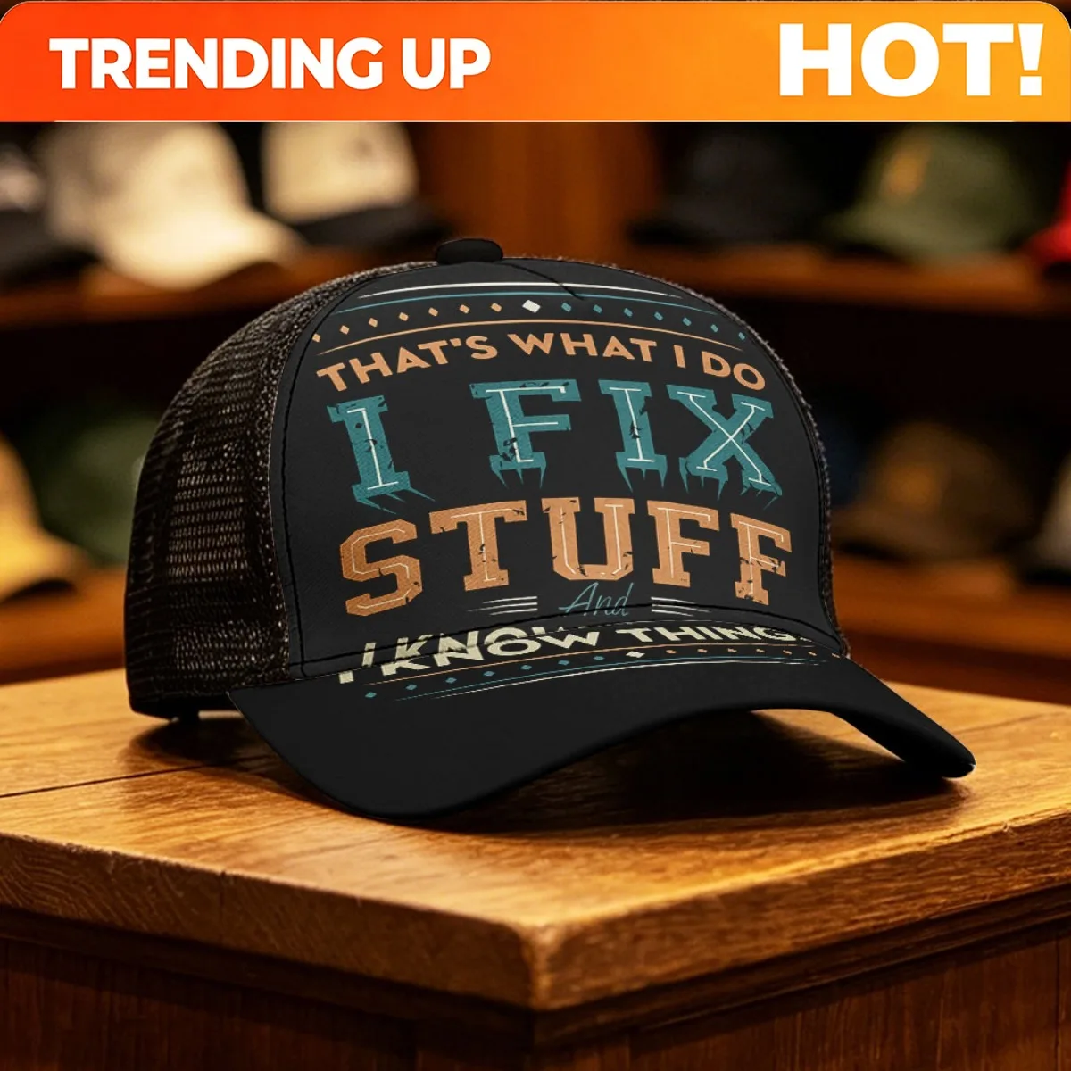 Customization A Baseball Cap With The Print 