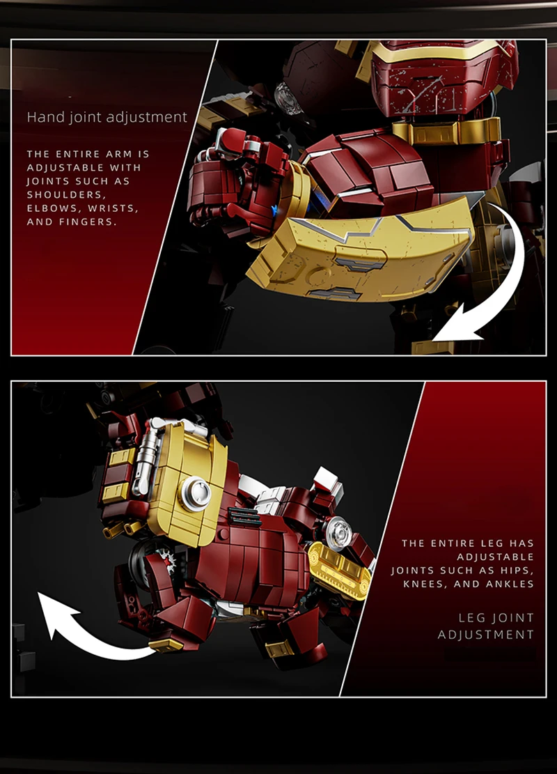 2700 + قطعة كتل أبطال الحديد عمل أرقام علامة بناء مجموعات باستر الميكانيكية لتقوم بها بنفسك الطوب تحصيل لعب للبنين الكبار الاطفال الهدايا #6