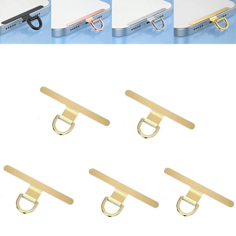 

Hot 2Pcs/5Pcs Phone Tether Tab Stainless Steel For Cell Phone Lanyard Gasket Phone Cord Patch