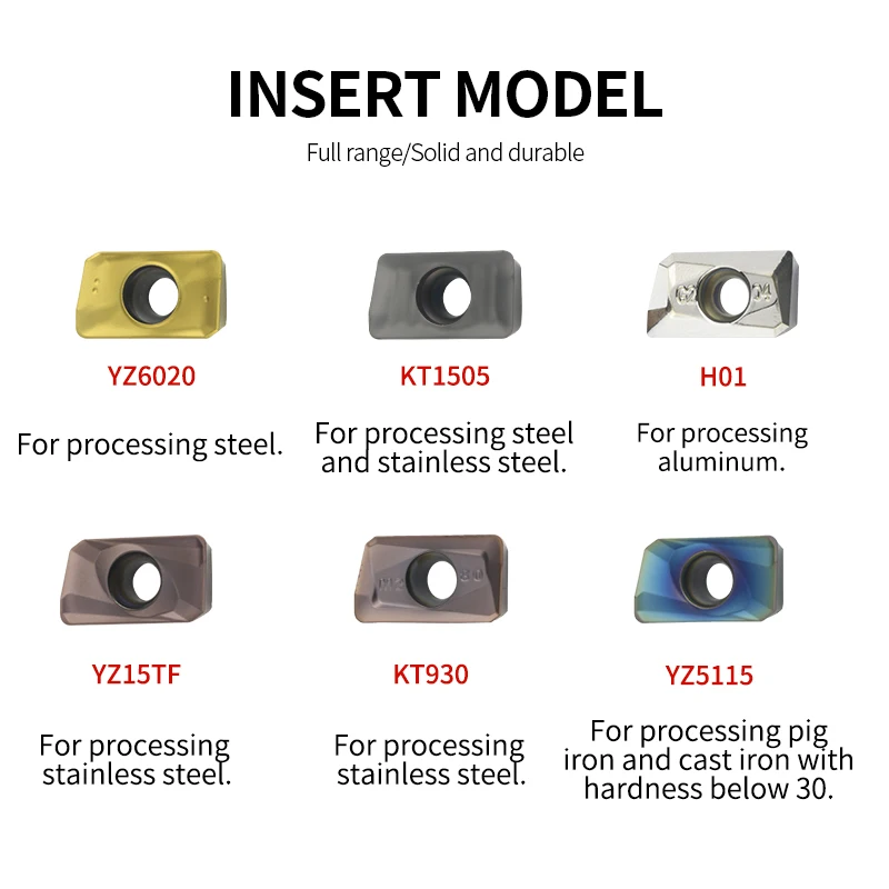 D20/D32/D40/D50-AP11/16 120-175 مللي متر 2T-3T CNC ماكينة طحن الذرة القاطع الآلات مركز الطحن القاطع بار كربيد إدراج APMT1135/1604