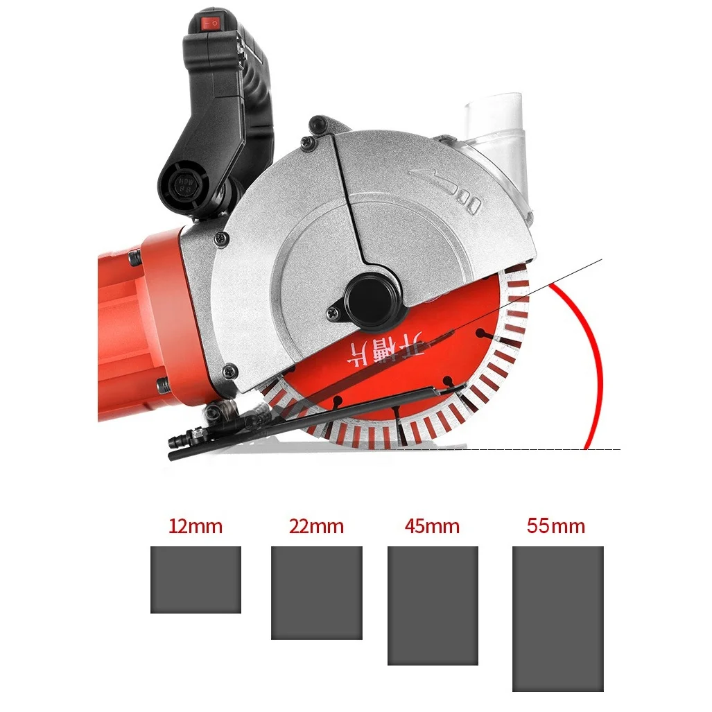 เลื่อยไฟฟ้าแบบพกพา160มม. เครื่องเซาะร่องผนังเครื่องตัดไฟเลื่อยตัด keramik marmer หิน