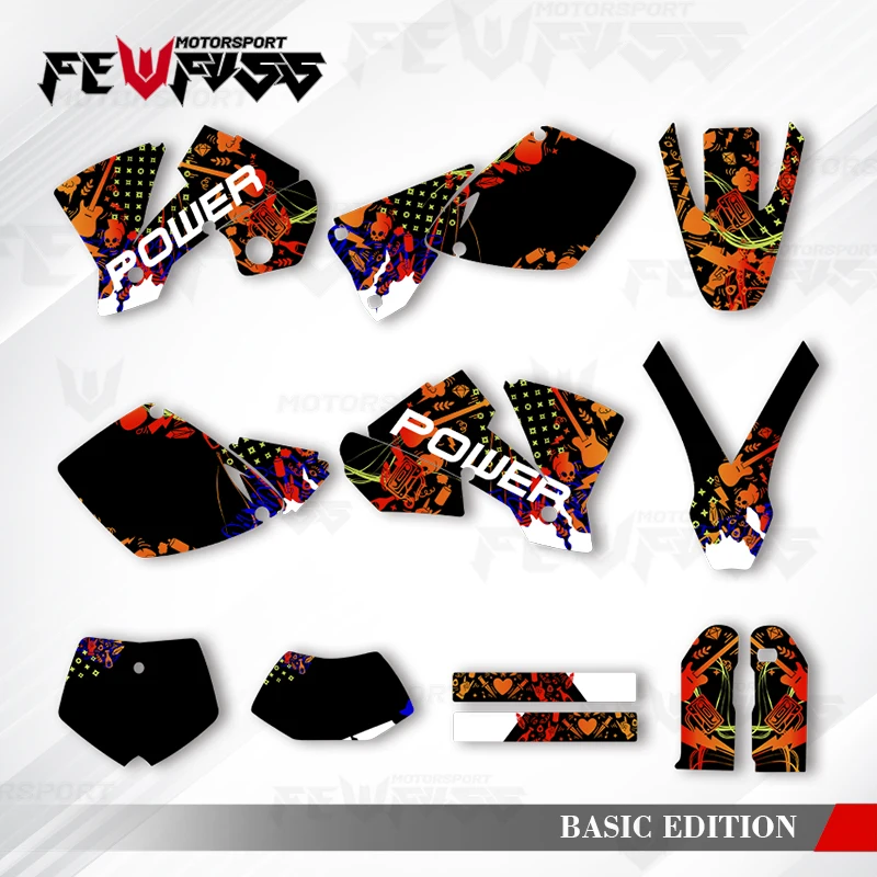 

Fewfuss Graphics Decals Stickers Motorcycle Background Custom For KTM 2001 2002 SX SXF EXC EXW