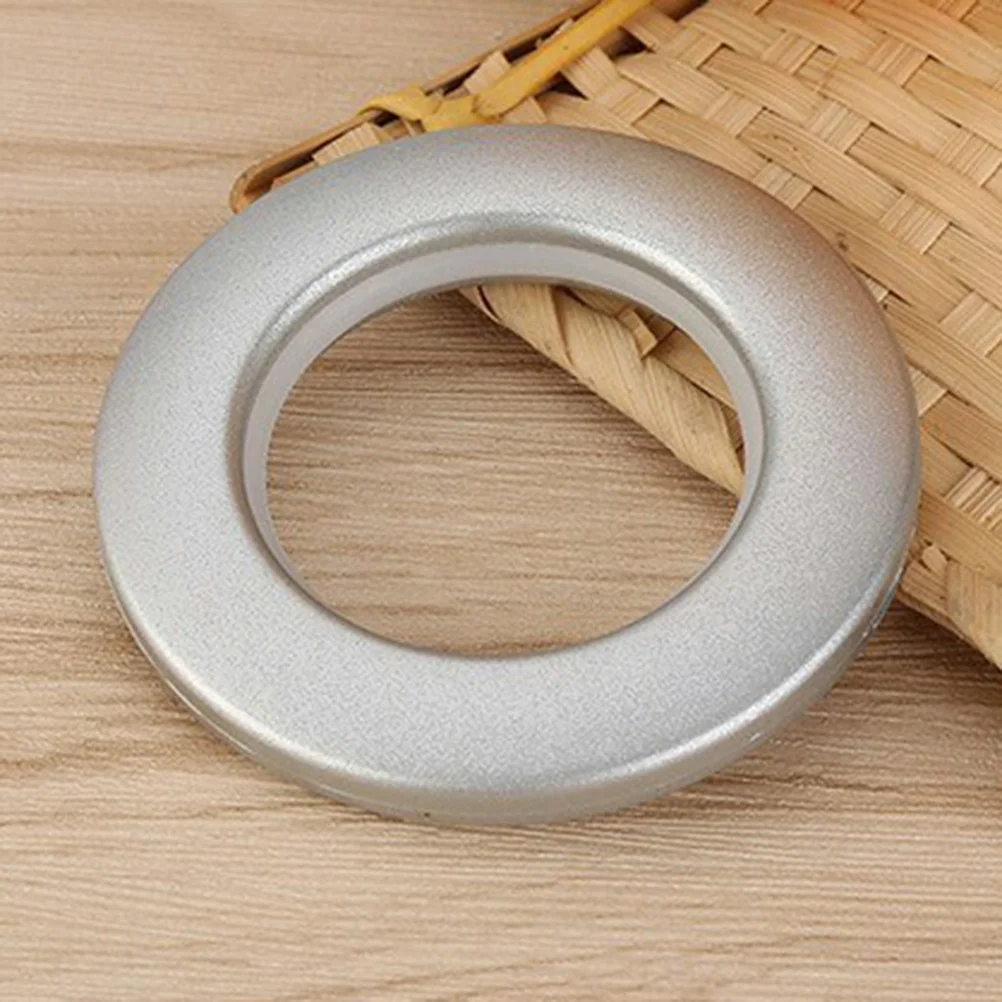 

80pcs Roman Rings Plastic Grommet For Window Shower Door Drapes Curtain Grommet Modern Home Decor Accessories Silver