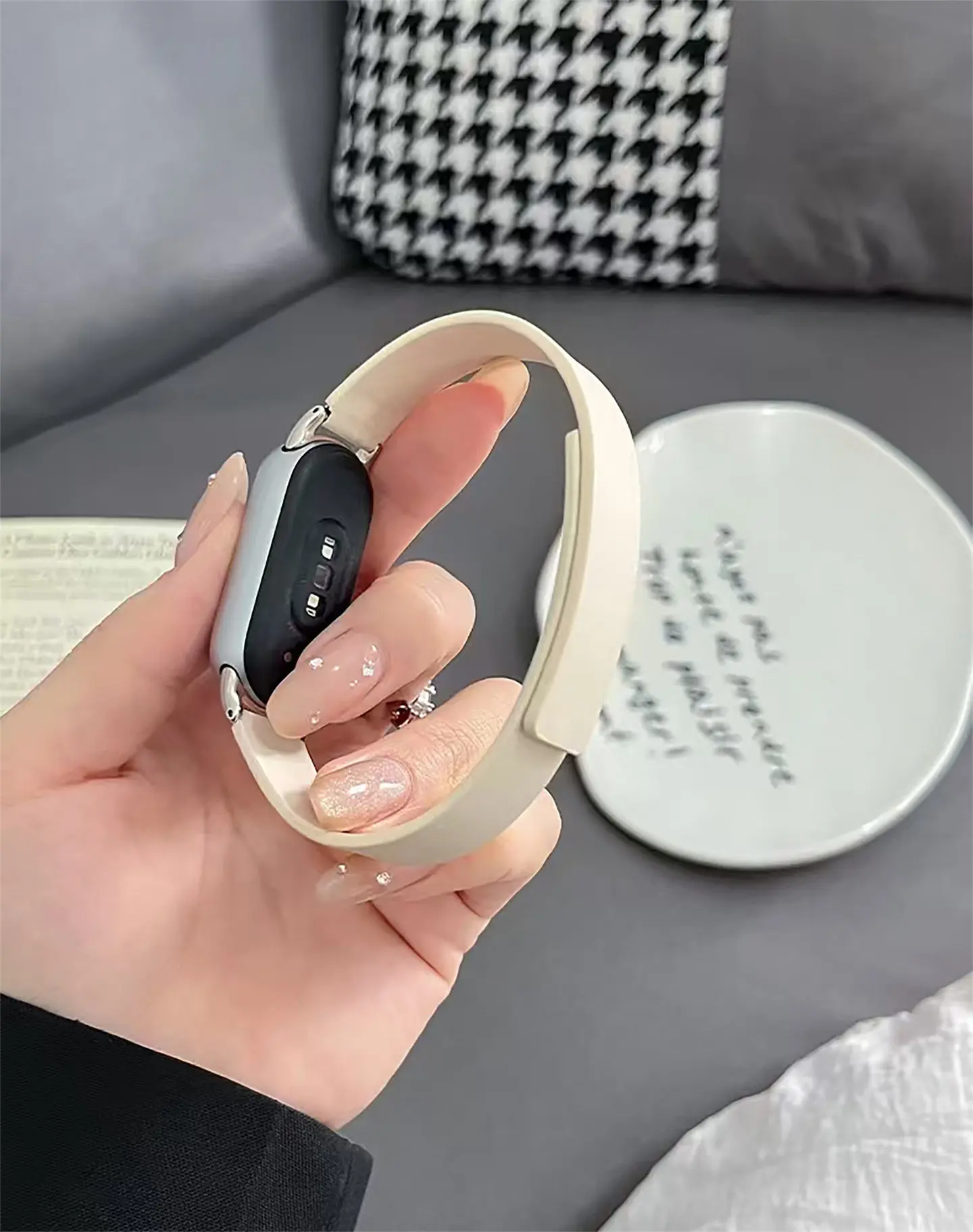 Pulseira Magnética de Silicone para Xiaomi Mi Band 10 9 8 - Acessório de Reposição para Smart Band Xiaomi 8 9 10