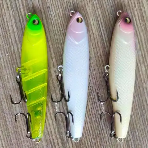 GOWAVE 96mm 13.5g 탑워터 펜슬 루어 표면 워크 더 도그 하드 미끼 크랭크베이트 워블러 베이스 잉어 파이크 낚시 보니