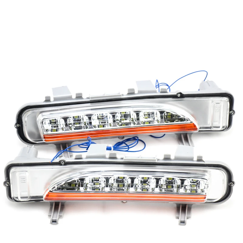 

2pcs Car LED Daytime Running Light For Ford Edge 2009 2010 2011 2012 2013 2014 DRL Fog Lamp Turn Signal Light Auto Parts