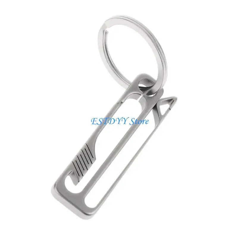 

G6DE Metal Carabiner Clip Keyring Waist Hanging Keychain Buckles for Hikings