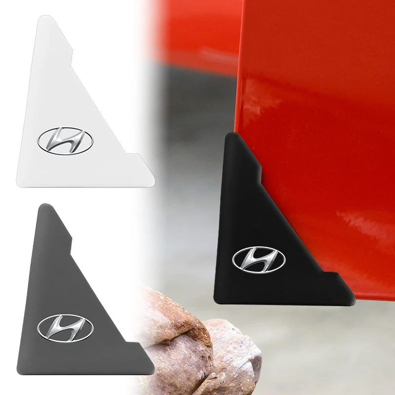 

2pcs Car Exterior Decoration Door Corner Cover Anti-collision Sticker For Hyundai Tucson Accent Elantra Santa fe Sonata