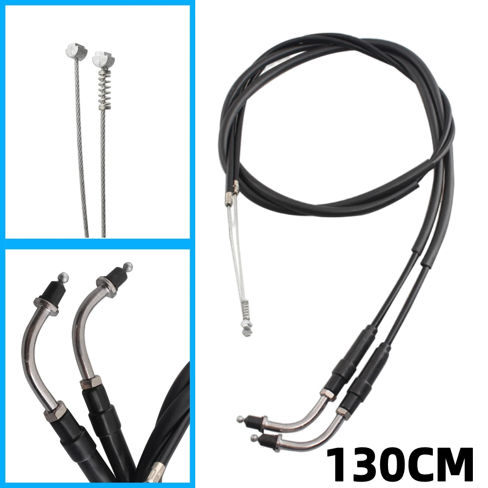 130CM Throttle Cable Steel Line Cable Wire Motorcycle Accessories Fits For Harley Road King Sportster XL1200 XL883N Dyna Softail