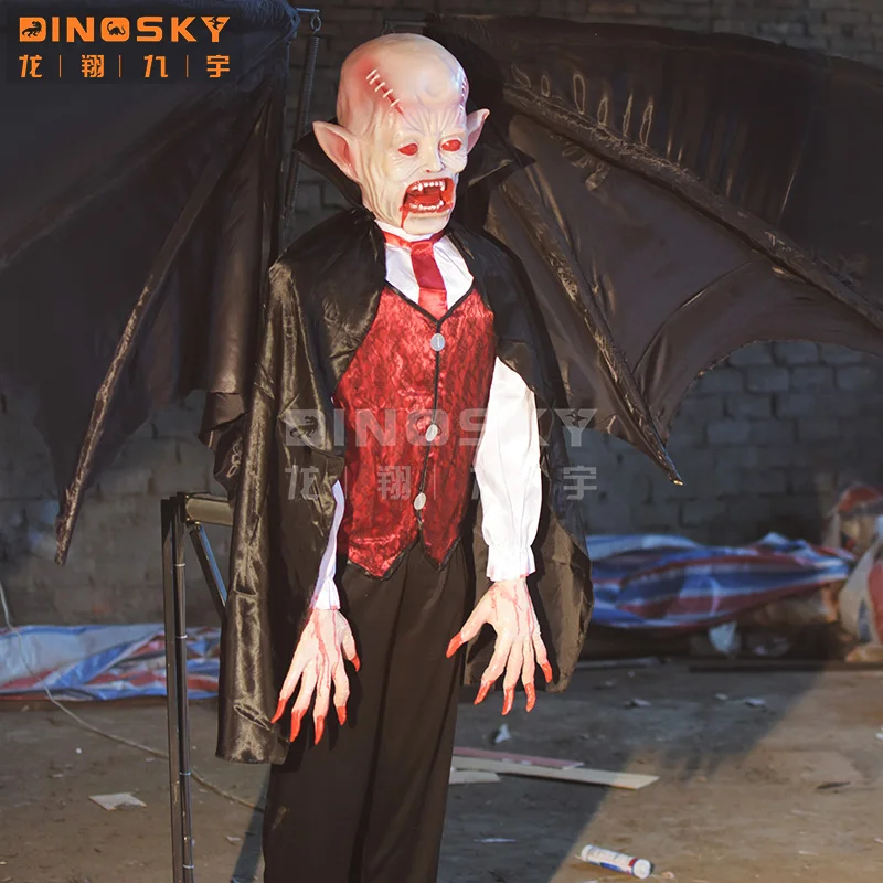 ATV&UTVLife-size Scary Ghosts Vampiric Witch and Vampire Count Halloween Animated Model
