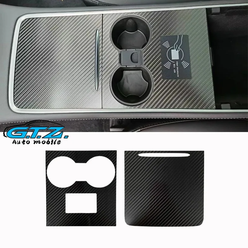 

for Tesla Model 3 Y Central Control Panel Protective Patch Real Carbon Fiber Protective Cover Interior Accessories