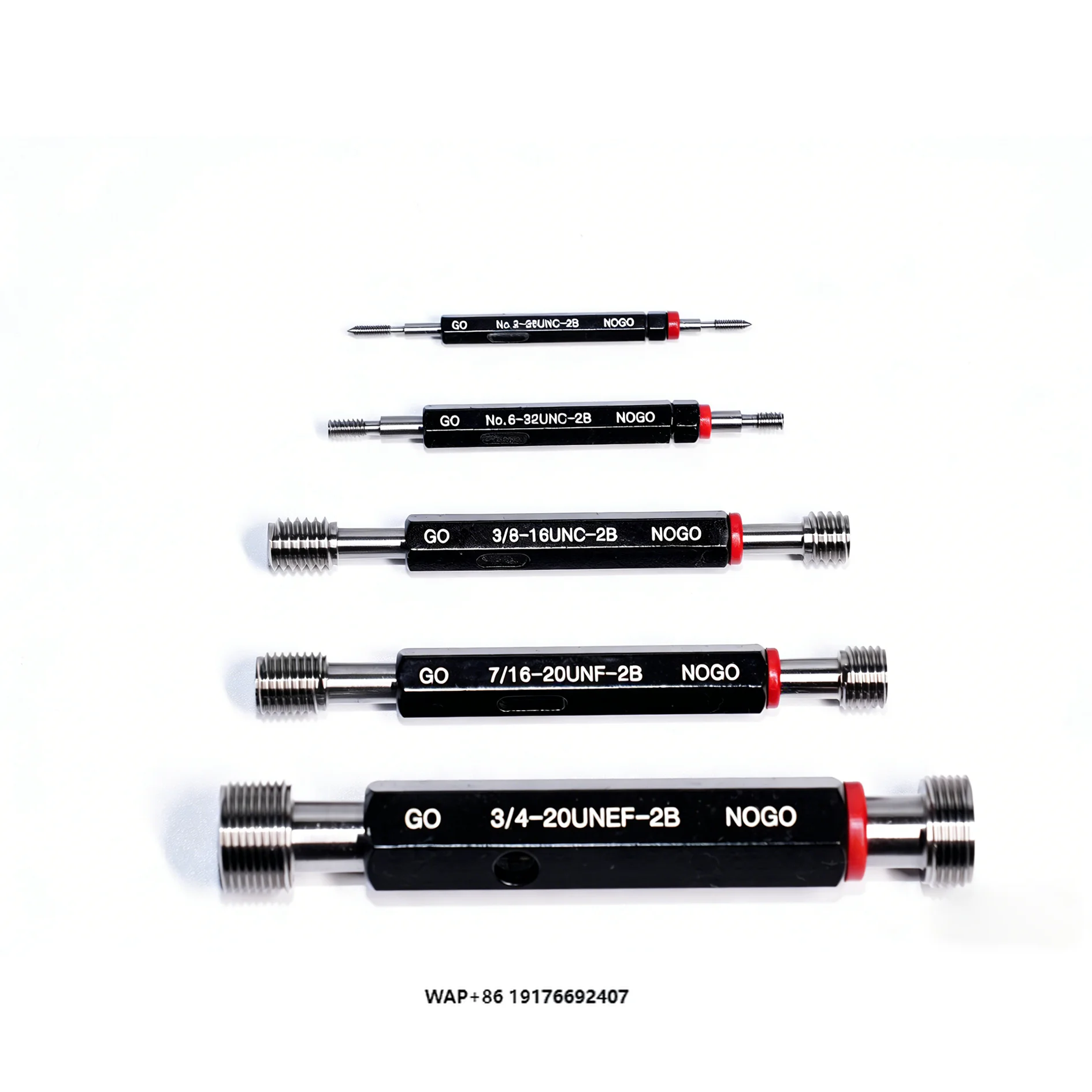 Thread Ring and Plug Gauge Set GO NOGO Full Set for Internal External Thread Inspection