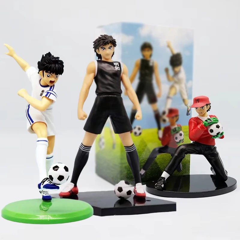 

Anime Ozora Tsubasa Wakabayashi Action Figure Toys Captain Tsubasa Hyuuga Kojirou Figures Model Genzou Figurine Desk Statue Gift