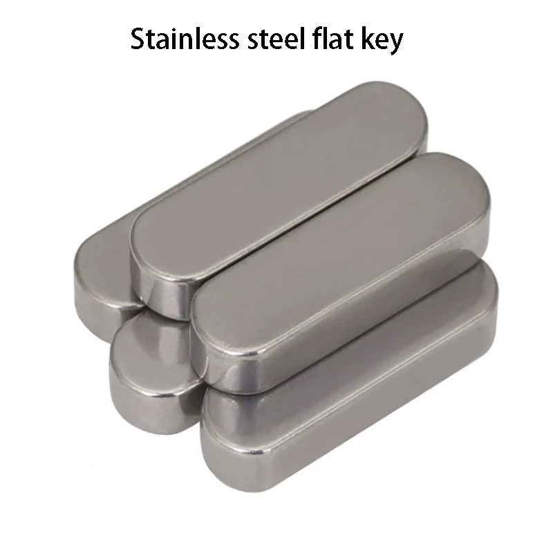 M12 M14 M16 304 Stainless Steel A2 Parallel Key Round Ended Drive Shaft Flat Keyway Pin