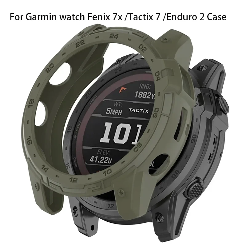 TPU Case For Garmin Fenix 7X Pro 6X 5X Tactix 7 Pro Enduro 2 Fenix 7 6 5 Soft Silicone Transparent Case For Garmin Tactix 7