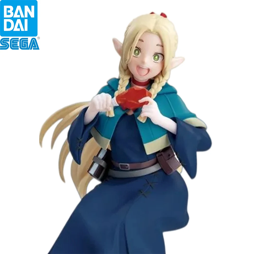 In Stock SEGA Delicious in Dungeon Marcille Holding Meat Cute Elf Sitting Anime Collectible Figure Desk Decor
