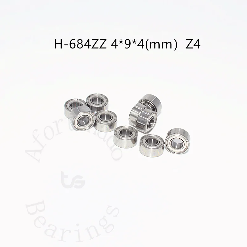 H684ZZ 4*9*4(mm) Z4 Łożyska o dużej prędkości (20000 obr./min/min) niski poziom hałasu (18 decybeli) 10 sztuk Metalowe uszczelnione części napędu