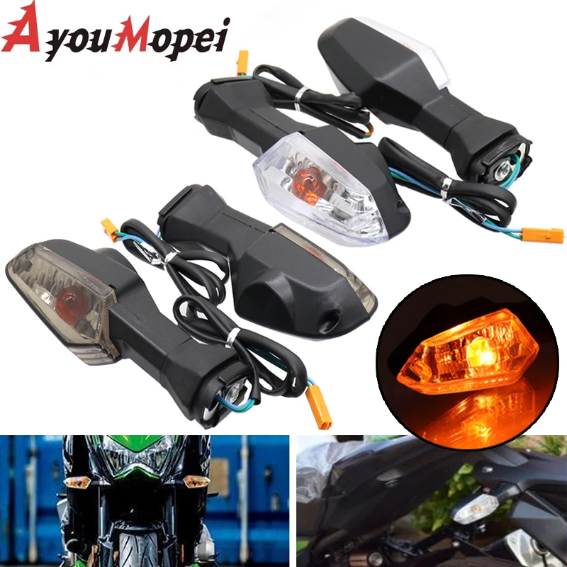 Rear Turn Signal Indicator Light Lamp Lens For KAWASAKI NINJA 1000 650 300 Z1000SX Z800 ER6N ER6F ZX6R Motorcycle Accessories