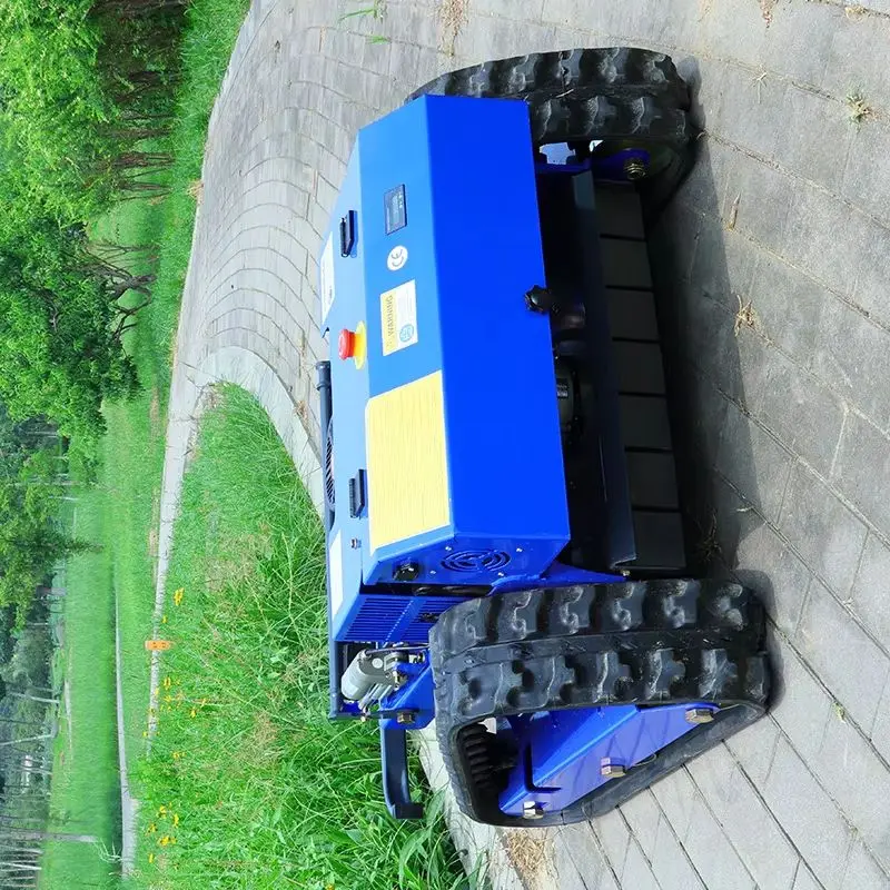 Customiced Hot Selling Diesel Lawn Mower Crawler Type 80-120cm Cutting Width Grass Cutting
