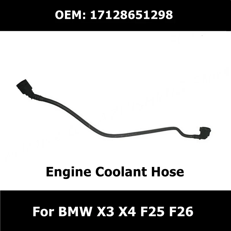 17128651298 Car Accessories Rubber Exhaust Hose For BMW X3 X4 F25 F26 Expansion Tank Vent Pipe 17127601859 17127601850