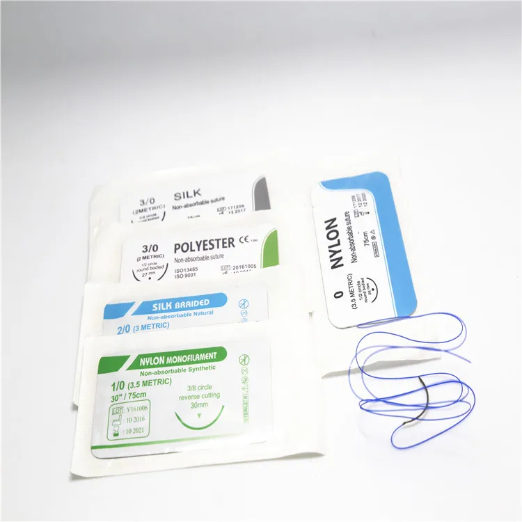 Disposable medical surgical polyamide monofilament nylon suture