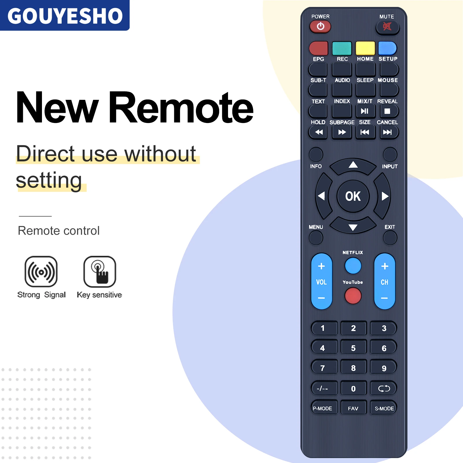 New Remote Control For Manta TV 32LHA19S 40LFA19S 50LUA19S 55LUA19S NATIONAL PRO Vision DAEWOO CGU-428