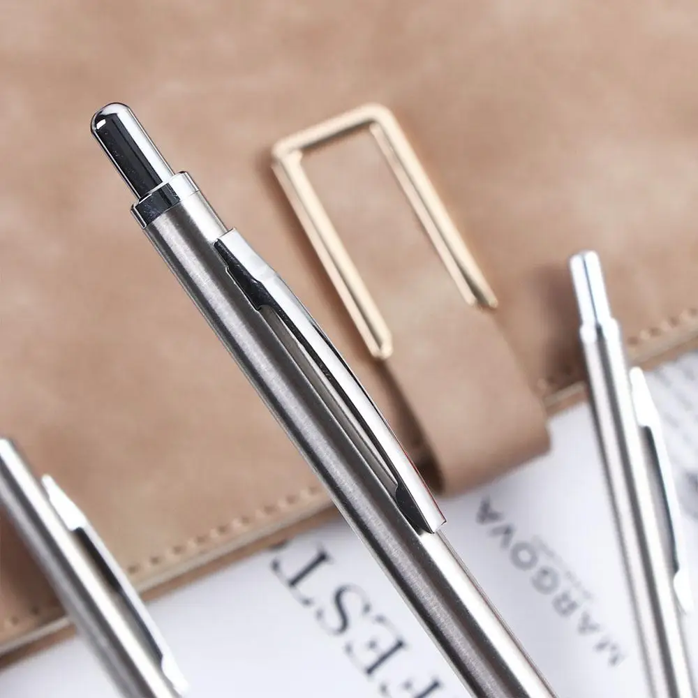 0.5/0.7/0.9/1.3/2.0mm for Students Stainless Steel Drawing Propelling Pencil Movable Pencil Automatic Pencil Mechanical Pencil