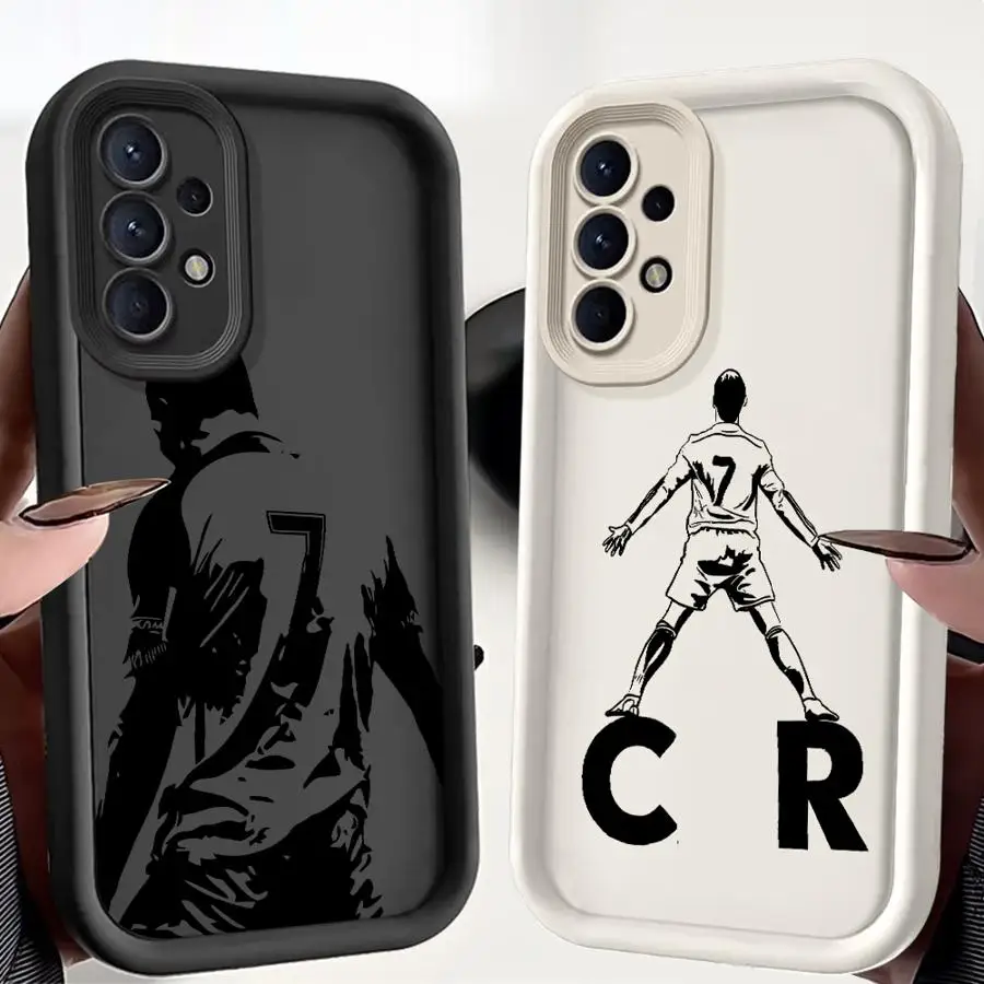 Custodia morbida per telefono Shell per Samsung Galaxy A35 A73 A55 A53 A25 A72 A71 A51 A54 A06 A15 A52 Cartoon Player No 7