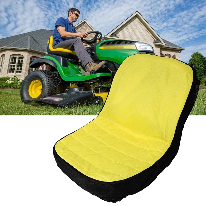 LP92334 Upgrade Large Seat Cover Riding Mower Cushioned Seat Up To 18Inch High Parts For John Deere Mower & Gator, Comfortable