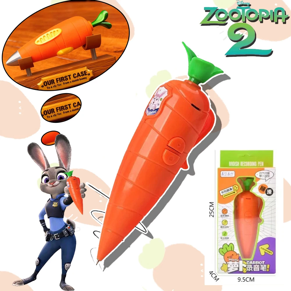 حار! قلم ديزني زوتوبيا 2 جودي جزر 2 في 1 |   خربش/كتابة + مسجل 60s |   نسخة طبق الأصل من الفيلم الأنيق |   يجب أن يكون لديك قرطاسية