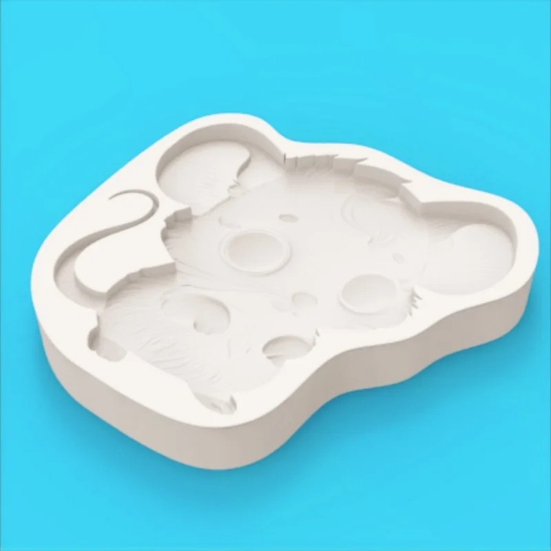 Cartoon Little Mouse Silicone Mold, 3D Chocolate Fondant Press Mold, Baking Decoration Creative Tool - view 5