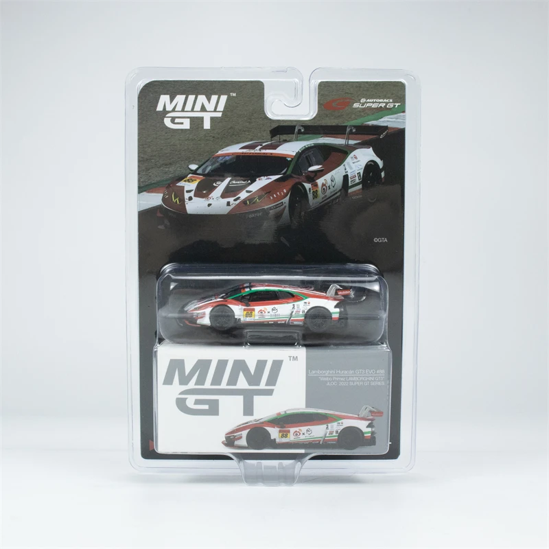 

TSM MINIGT 1/64 # 572 hurcan GT3 EVO #88 Die-cast alloy car model collection display gifts