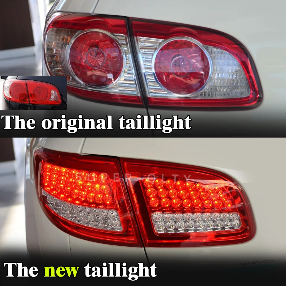 For Hyundai Santa-Fe 2006-2013 Taillights LED DRL Driving Brake Reverse Tail Lamp Assembly For Hyundai New Shengda 2 PCS