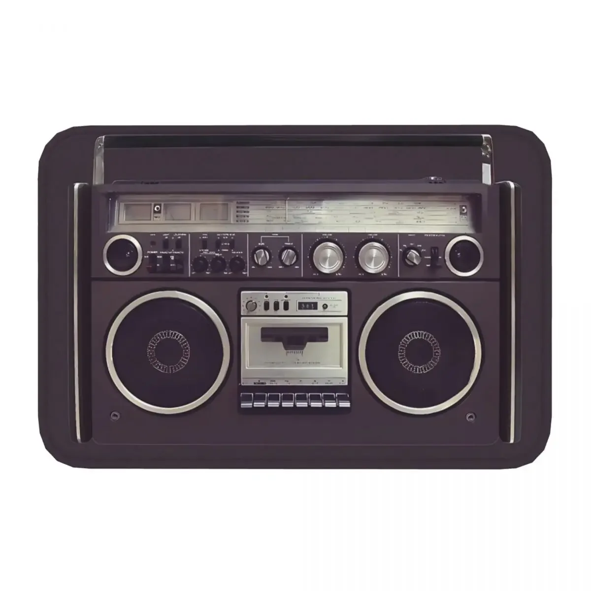 Boombox Boom Box Music Non-slip Doormat 80s Retro Cassette Player Carpet Bath Kitchen Mat Outdoor Home Pattern