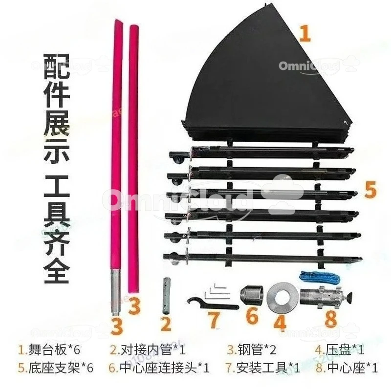 

Студия для йоги, круглый мобильный портативный танец, домашняя школа, специальный тренажерный зал, потеря веса, танцевальная сцена на шесте живота