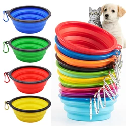 350ML Foldable Silicone Pet Bowl Portable Puppy Food Container Collapsible Feeder for Outdoor Camping Dog Accessories