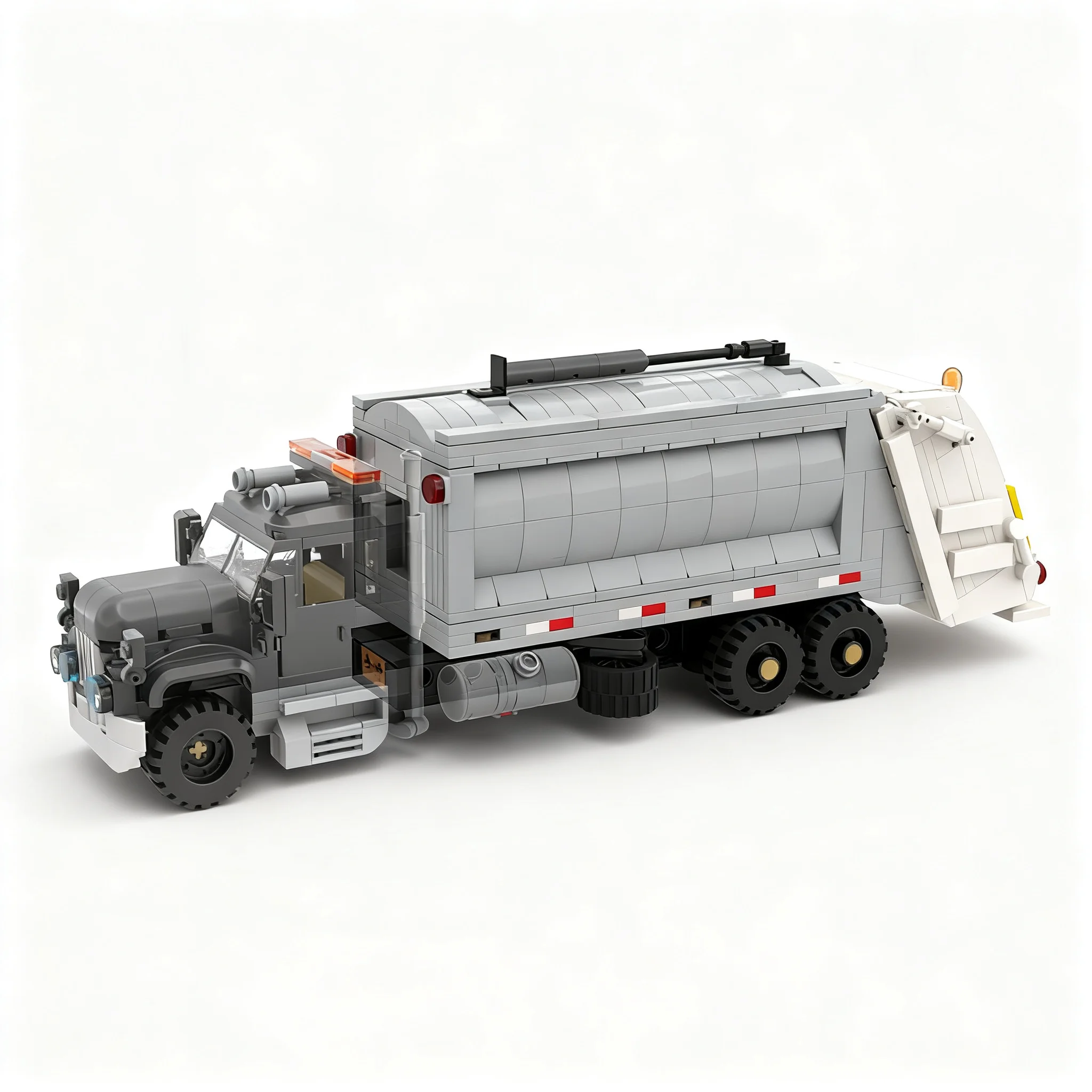 561pcs MOC Garbage Truck Attachment City Model Toys Building Blocks Architecture Christmas Gifts Idea DIY Kids Creative Brick