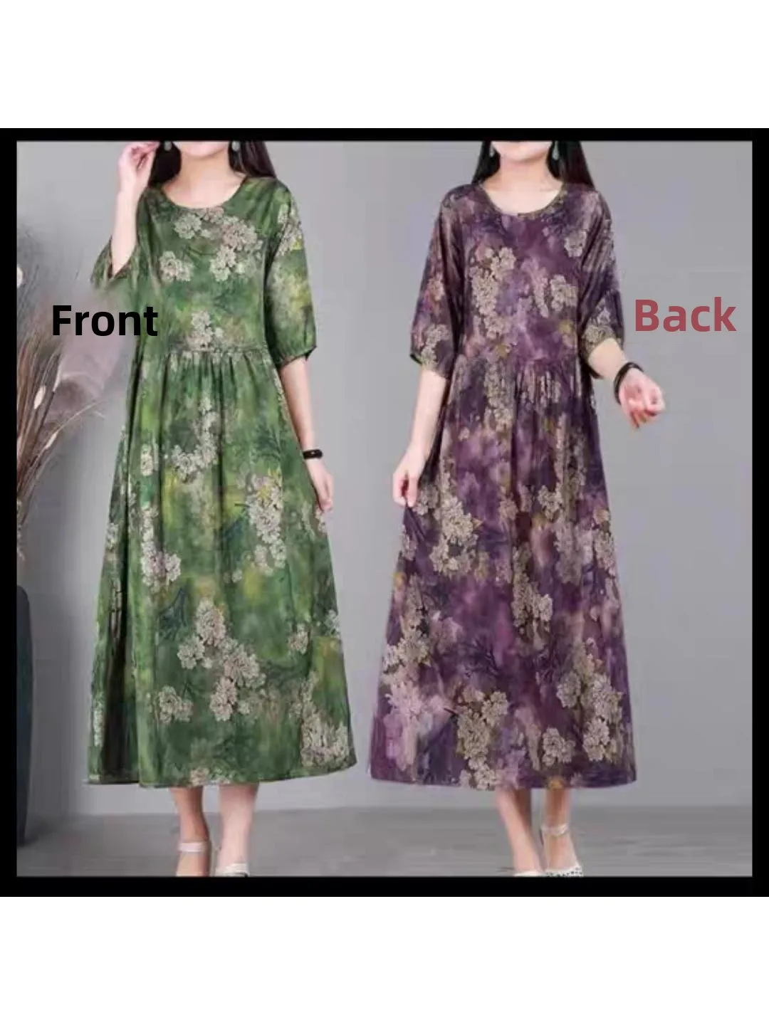 Ele ملابس حريرية طويلة على الوجهين Dr Age-Defng للتخسيس منتصف العمر للأم ملابس رسمية صينية Sle مستديرة Ne A-Li...