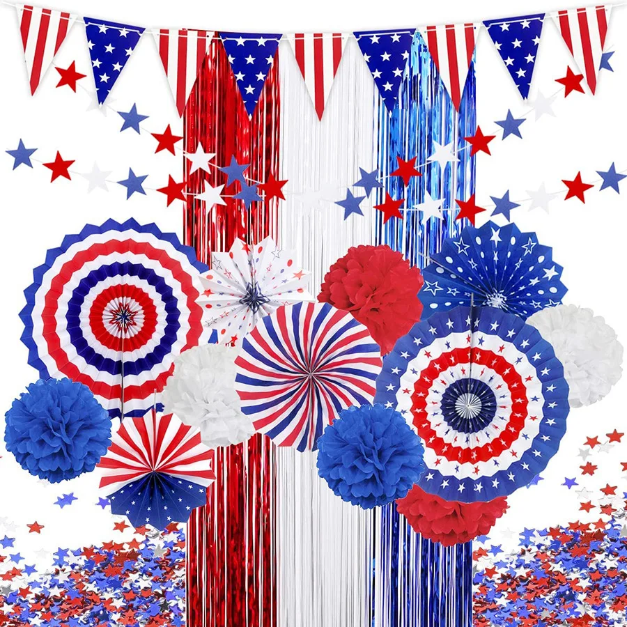 

Independence Day Balloons Set Independence Day Decorative Balloons American Party Supplies Decoration Ballons