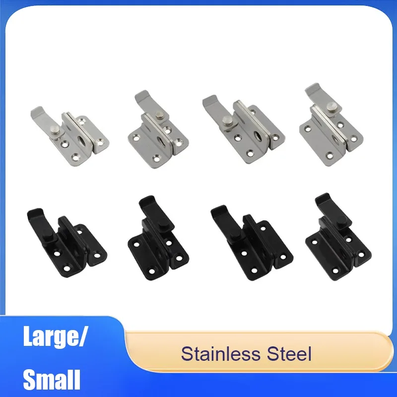 

1Pcs Flip-Lock Latch Heavy-Duty Reinforced Door Bolt Security Sliding Door Lock Fence Gate Latch Home Hardware Accessories Large