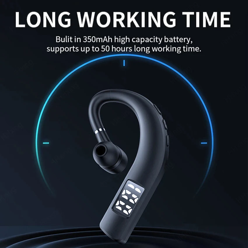 Drahtlose Bluetooth-Kopfhörer mit Mikrofon, Kopfhörer mit Geräuschunterdrückung, Freisprecheinrichtung, Geräuschunterdrückung, Headset zum Fahren von Audifonos