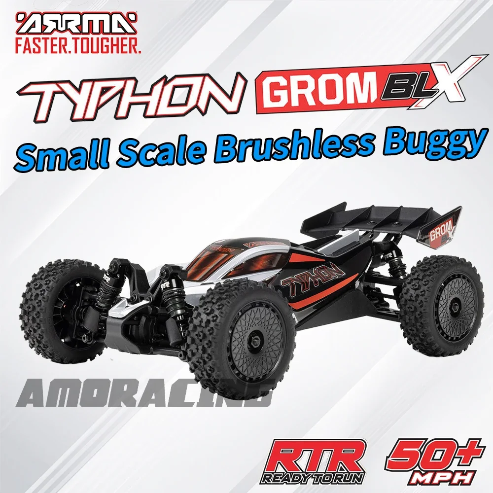 ARRMA TYPHON GROM 223S BLX BRUSHLESS ARA2306S ARA2306 SMALL SCALE RC Electric Remote Control Model Car Buggy Children's Toys