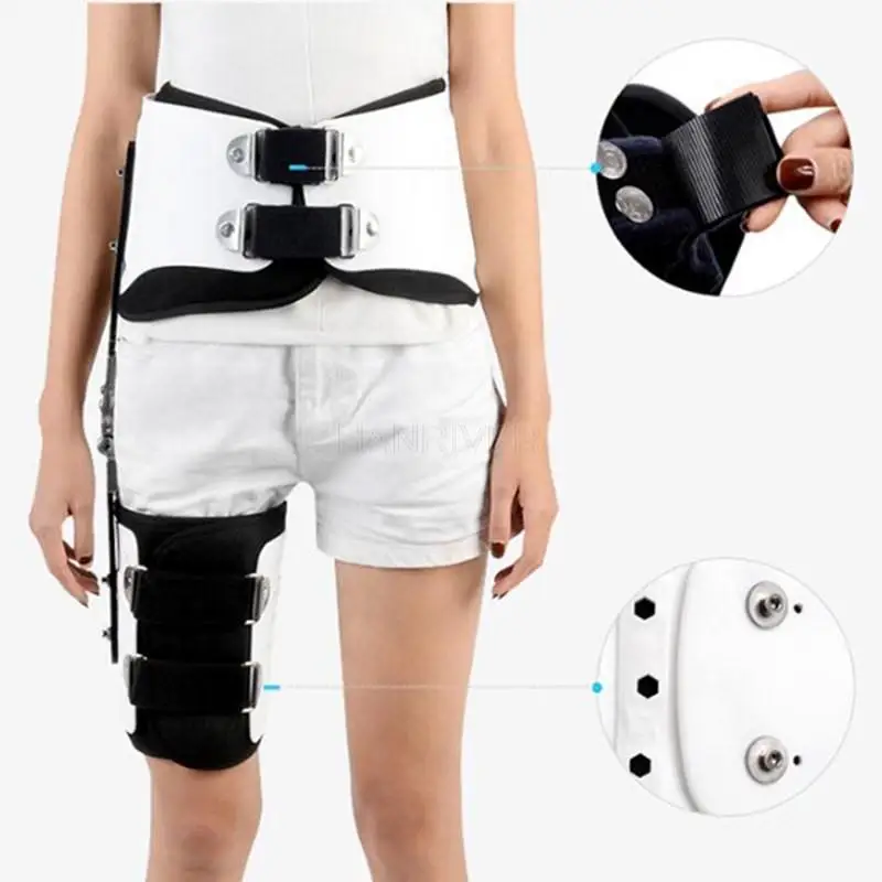 Adjustable Hip-Knee-Ankle-Foot Orthosis for Pelvic and Femoral Injuries, Hip-Knee-Ankle Rehabilitation and Fixation Brace
